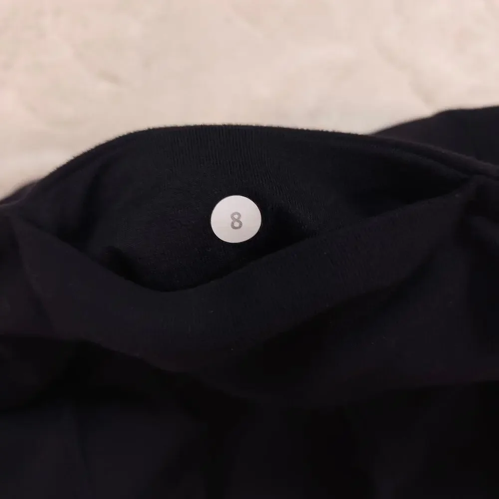 Lululemon Reverse Groove Short Black Sz 8 - Picture 8 of 8